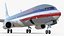 American Airlines Boeing 737-900 ER with Cabin and Doors 3D model