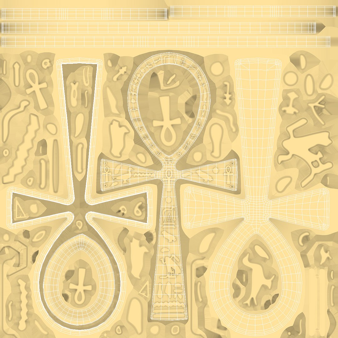 Golden Ankh 3D Model - TurboSquid 2340141