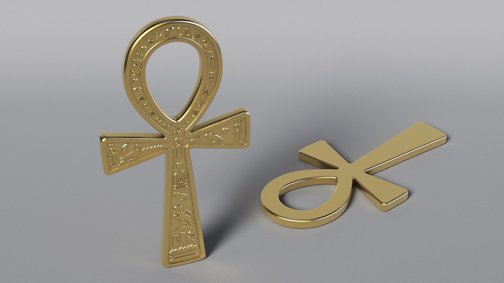 Golden Ankh 3D Model - TurboSquid 2340141