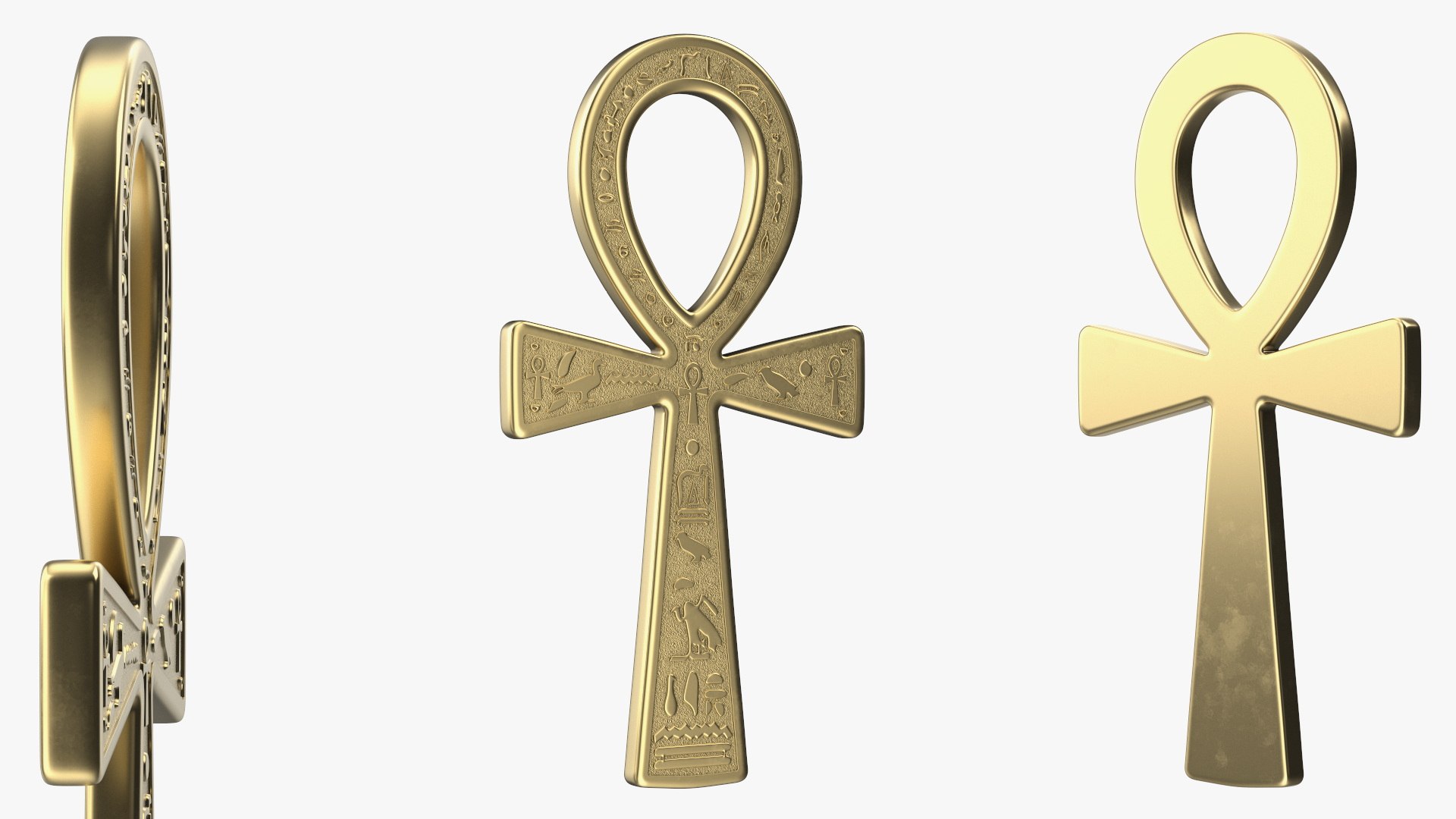 Golden Ankh 3D Model - TurboSquid 2340141