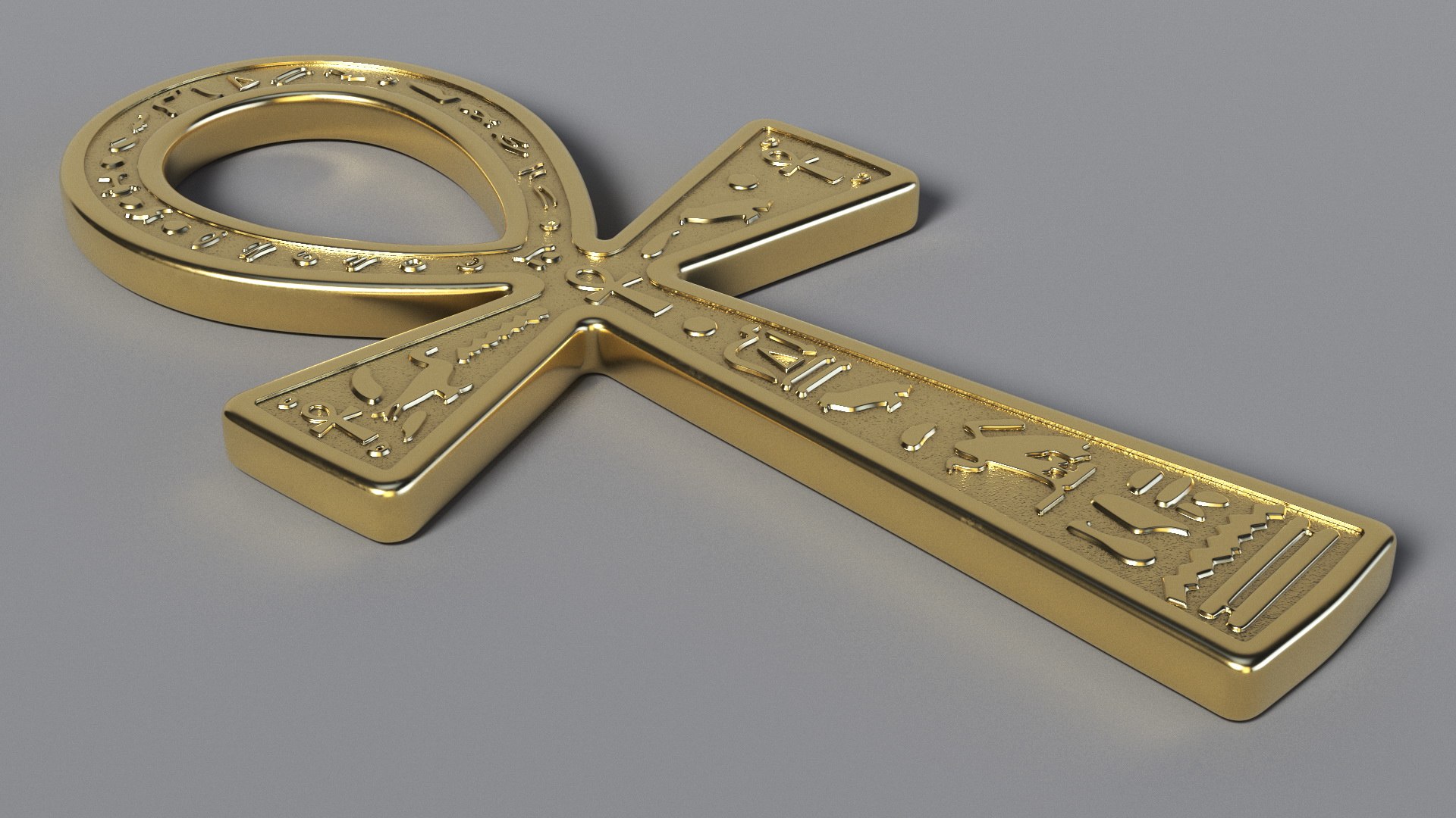 Golden Ankh 3D Model - TurboSquid 2340141