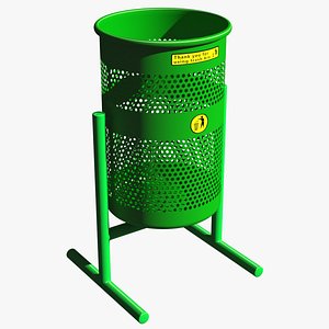 trash bin 3d max