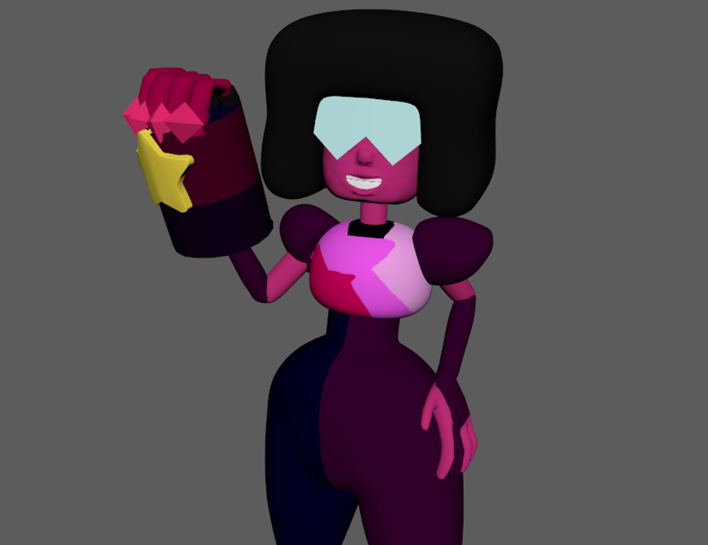 Garnet Rig Steven Universe 3D Model - TurboSquid 1745369