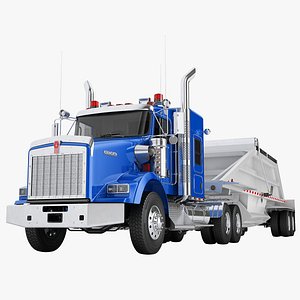Kenworth T800 2024 Belly Dump Trailer 02
