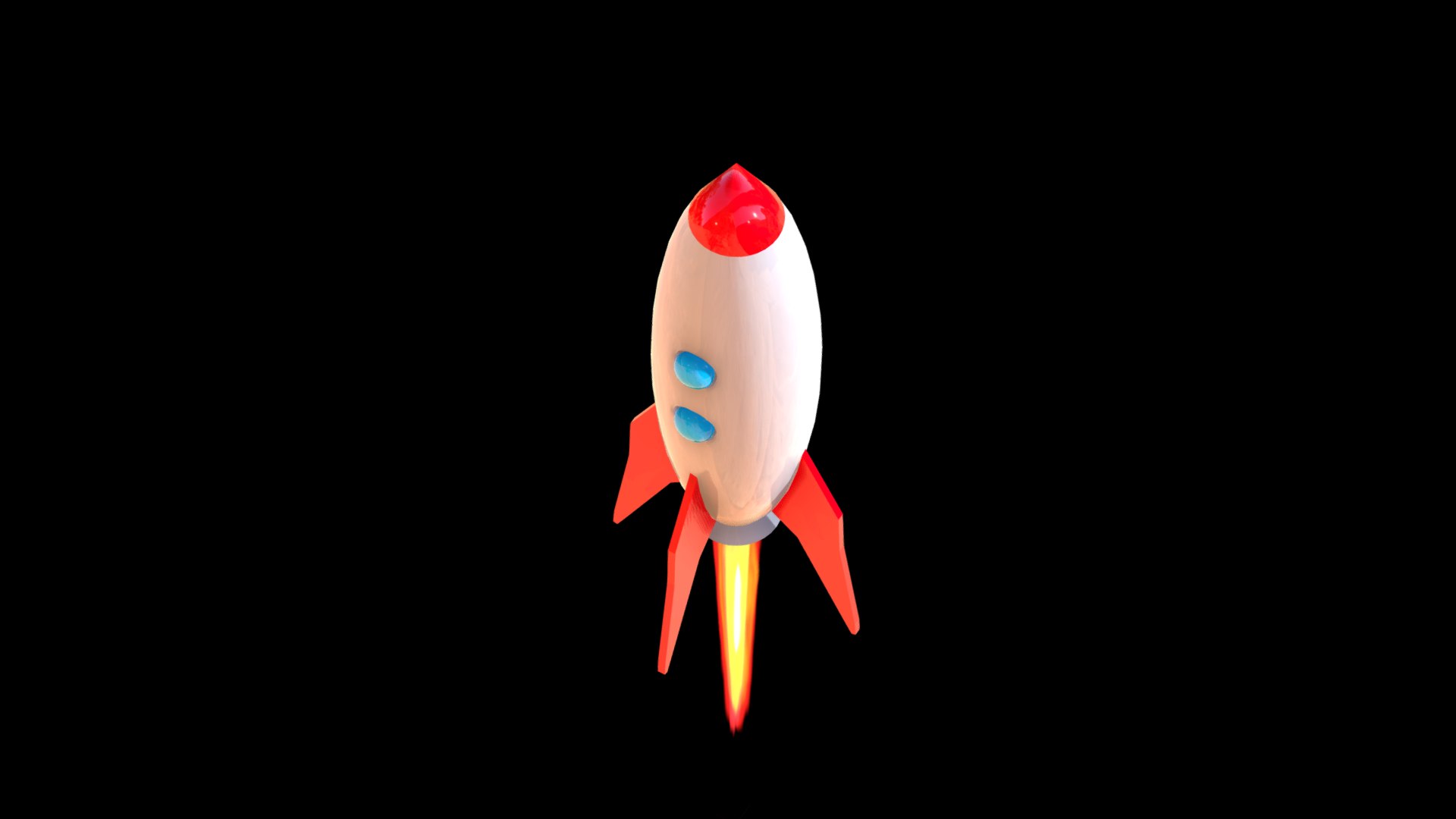 3D Stylized Space Rocket - TurboSquid 2227734