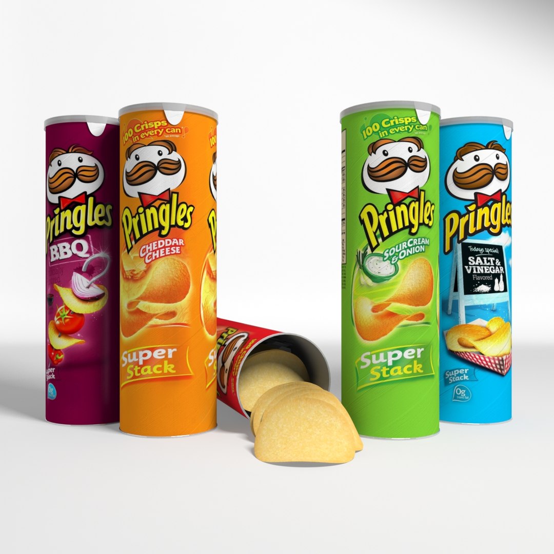 pringles cans potato 3d max