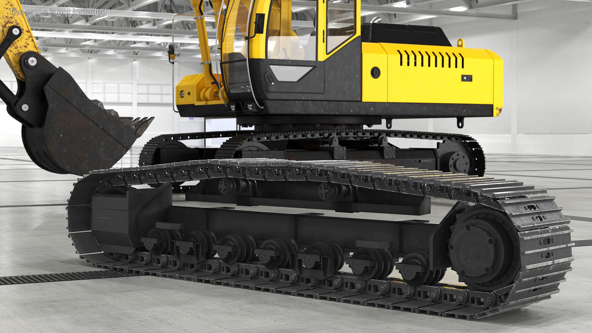 3D Bulldozer Excavator Track - TurboSquid 2141132
