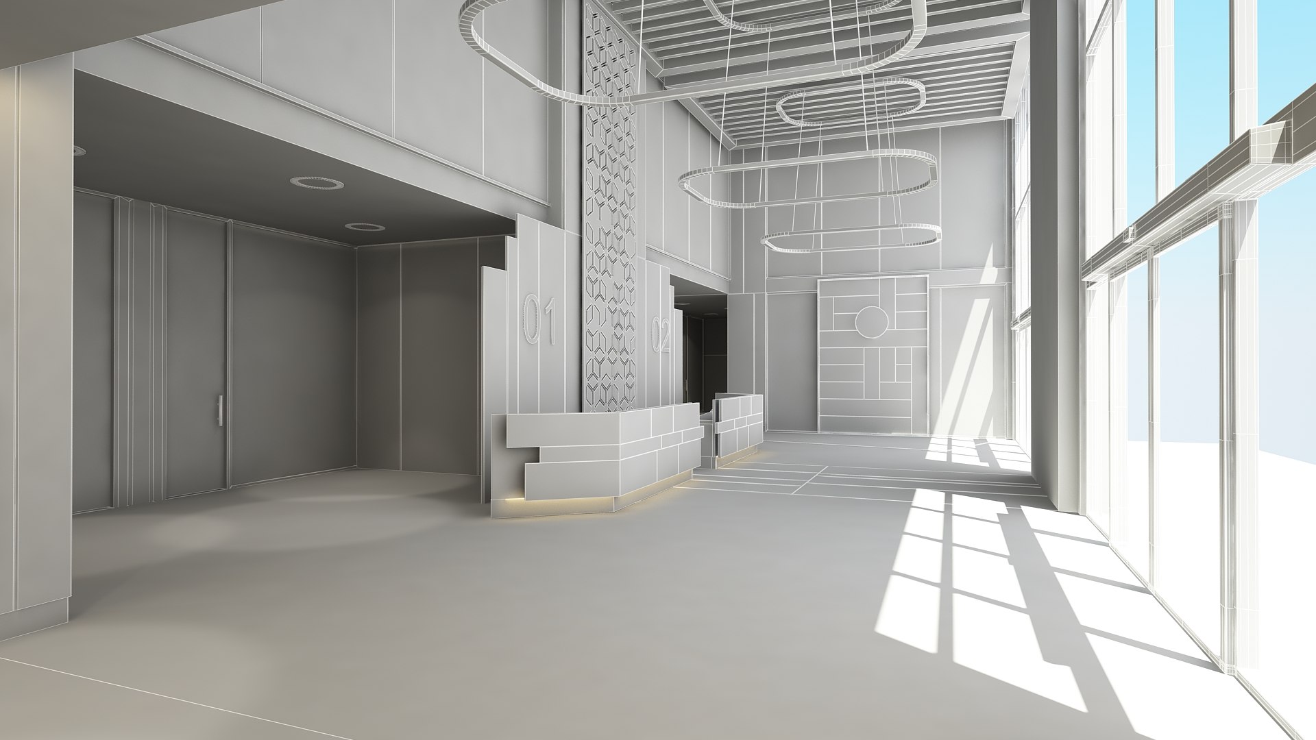 Lobby Interior Model - TurboSquid 1976332