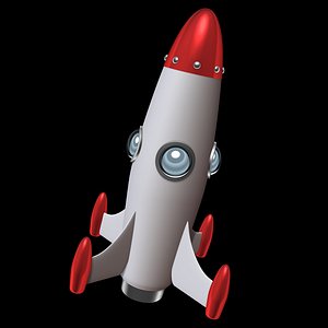 3D space rocket model