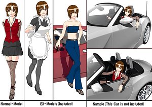 lightwave girl toon