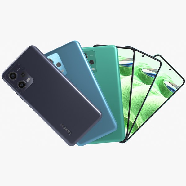 modelo 3d Xiaomi Redmi Note 12 5G Todos los colores - TurboSquid 2052399