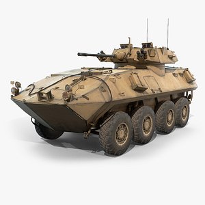 3D low-poly light armored vehicle