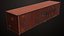 3D Old Dusty 5 Cargo Container Single Mat All PBR Unity UE Textures