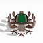 3d tournament poker table model