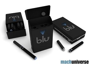 3d model of blu electronic cigarette pack