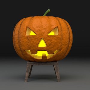 3D halloween pumpkin lamp