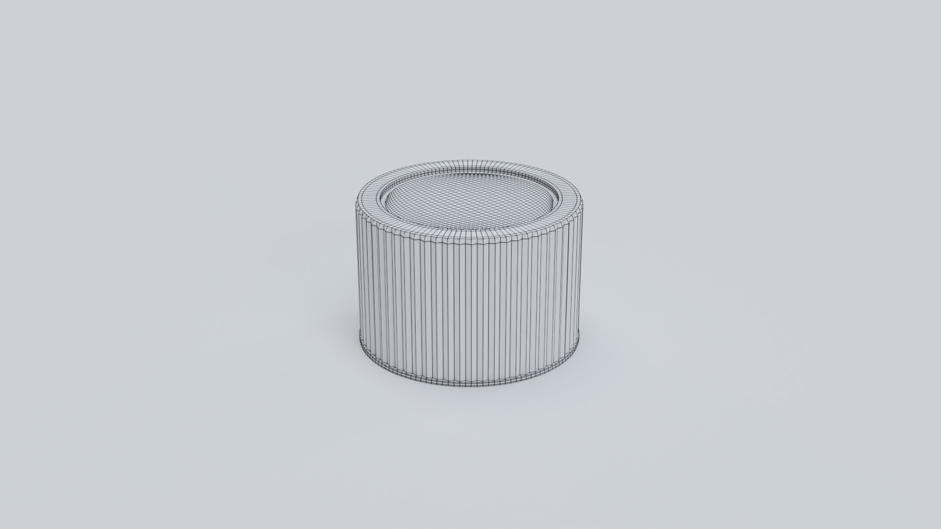 White Plastic Ribbed Screw Cap 3D model - TurboSquid 2122293