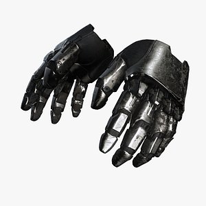 3D Cybernetic Glove  Realistic Mechanical Hand for Sci-Fi Games and Animation