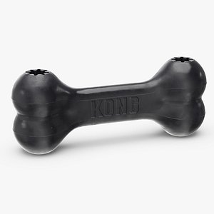 KONG Rubber Chew Bone Toy Black 3D model