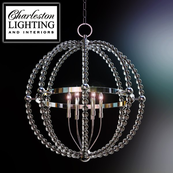 charleston lighting interiors chandelier 3d model