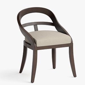 Wooden Dining Chair with Upholstered Seat
