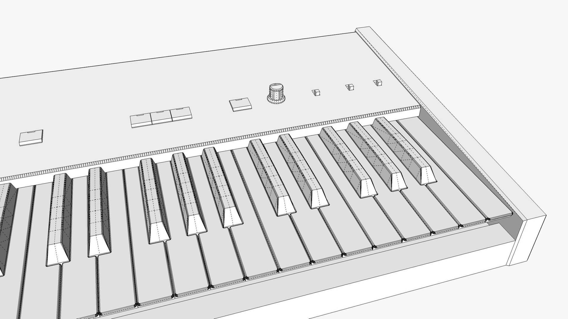 Korg Poly 61 - Synthesizer Keyboard 3D - TurboSquid 2260087