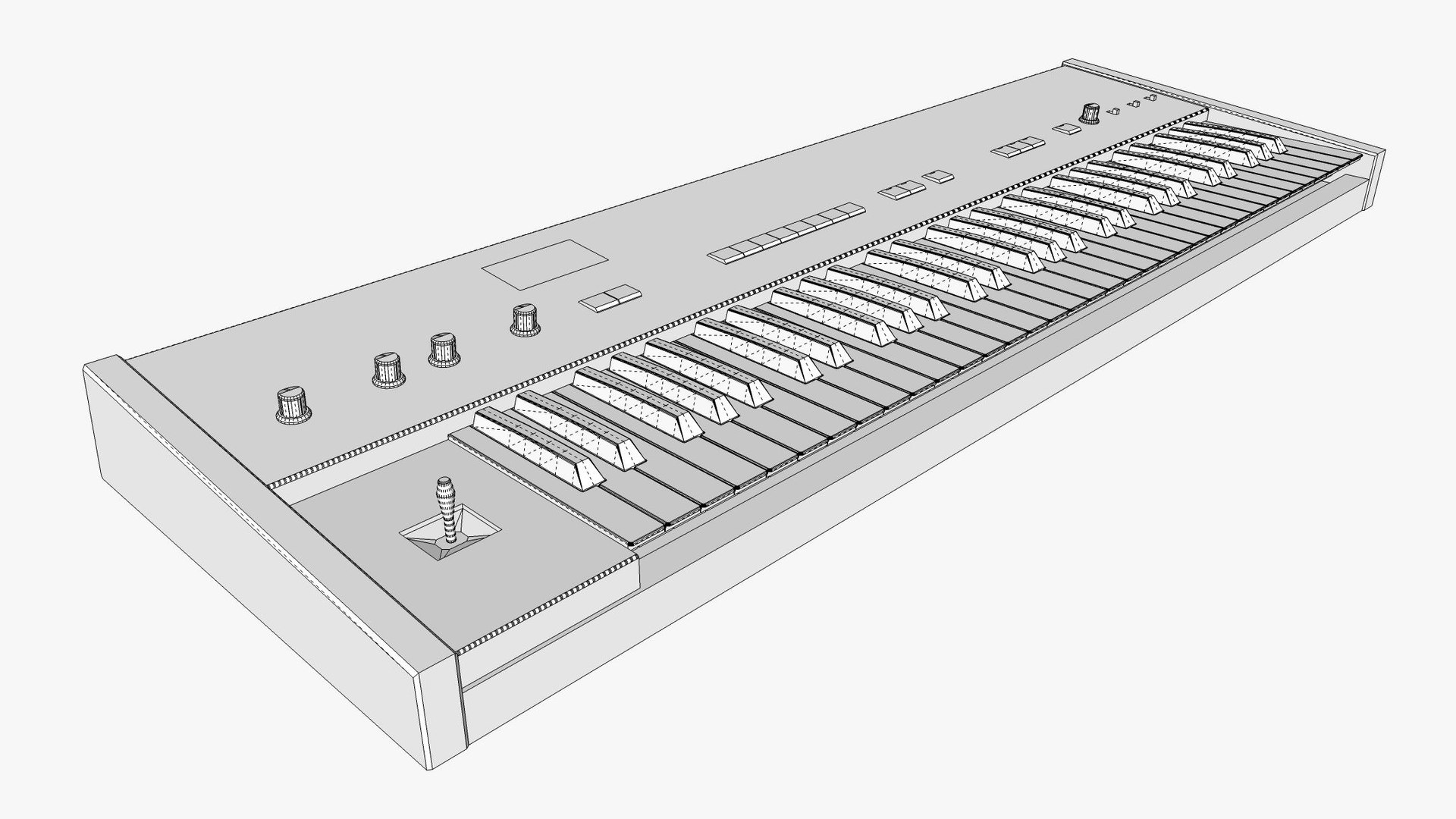 Korg Poly 61 - Synthesizer Keyboard 3D - TurboSquid 2260087