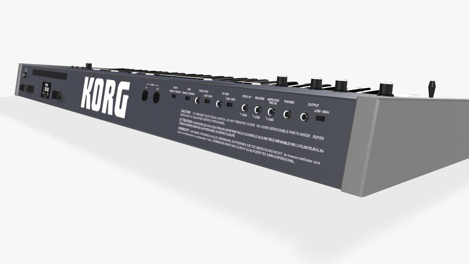 Korg Poly 61 - Synthesizer Keyboard 3D - TurboSquid 2260087