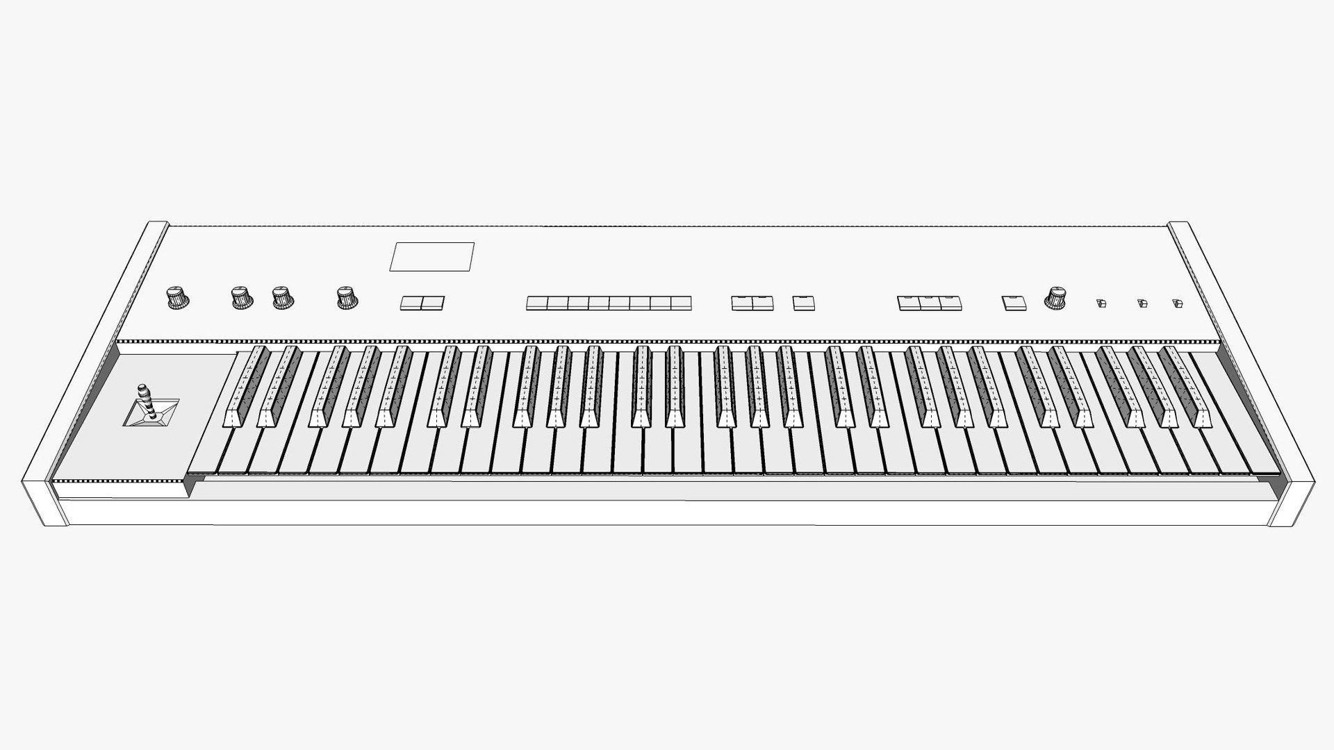 Korg Poly 61 - Synthesizer Keyboard 3D - TurboSquid 2260087