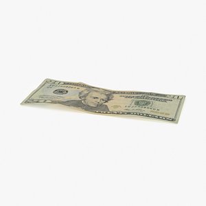 3d 50 dollar bill pack