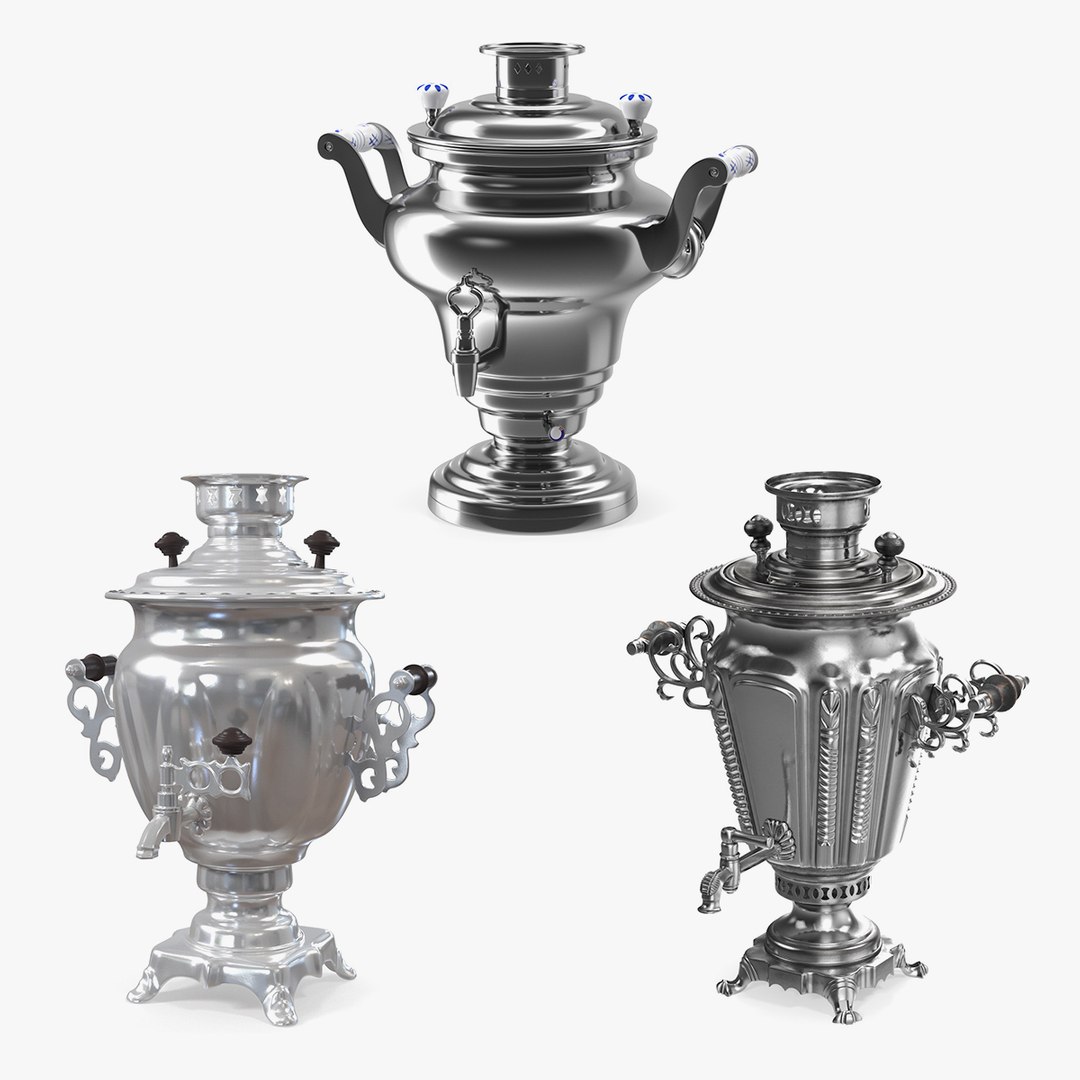 Russian Samovars Collection 2 3D model preview