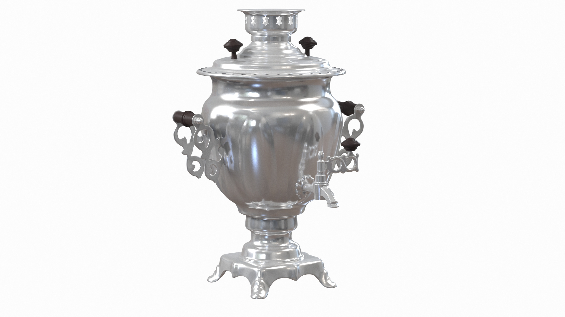 Samovar (1) - Bois, Cuivre, Étain
