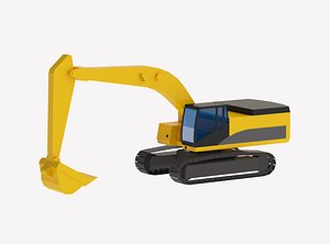 Excavator Construction 385C L Simplified 3D model