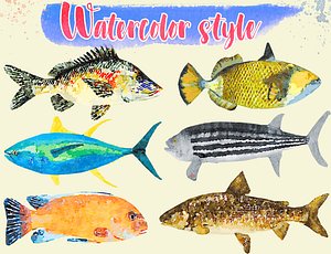 Low Poly Fish Illustration Collection Part 4