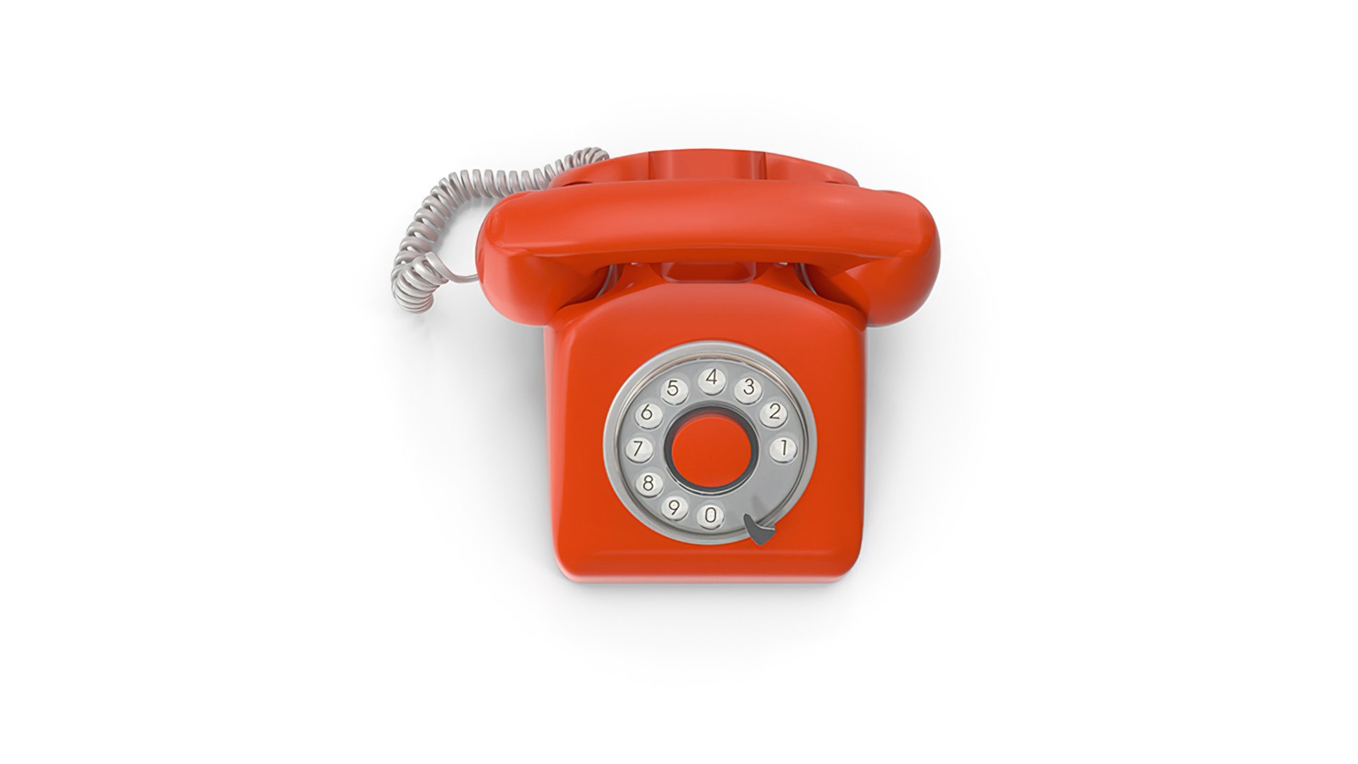 3D Rotary Dial Phone Model - TurboSquid 2100424