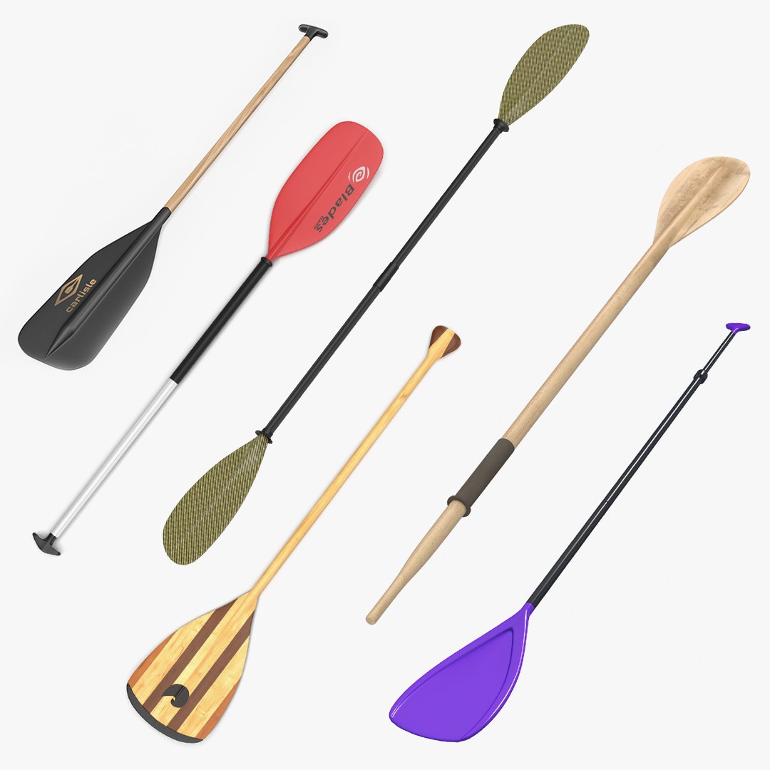 Paddles Collection 4 3D model preview