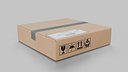 Cardboard Cube Flat Box - Rigged and Fully Customizable