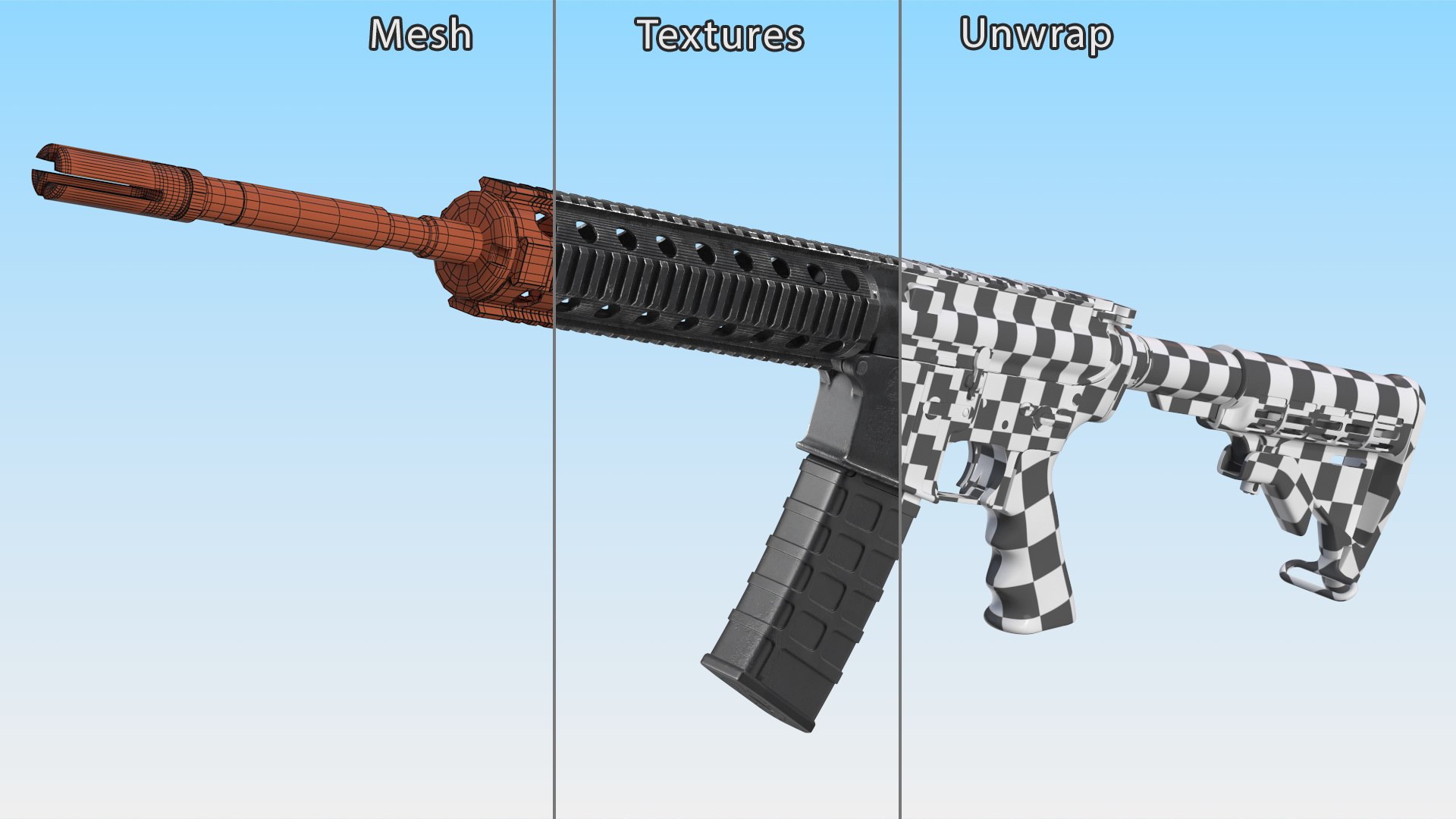 AR-15 Tactical Rifle model https://p.turbosquid.com/ts-thumb/nw/b6XTJ8/Zd/ar15tacticalriflemb3dmodel020/jpg/1712093221/1920x1080/fit_q87/10d2a7671a0c6e15507e249108da5bd5509d9d2a/ar15tacticalriflemb3dmodel020.jpg