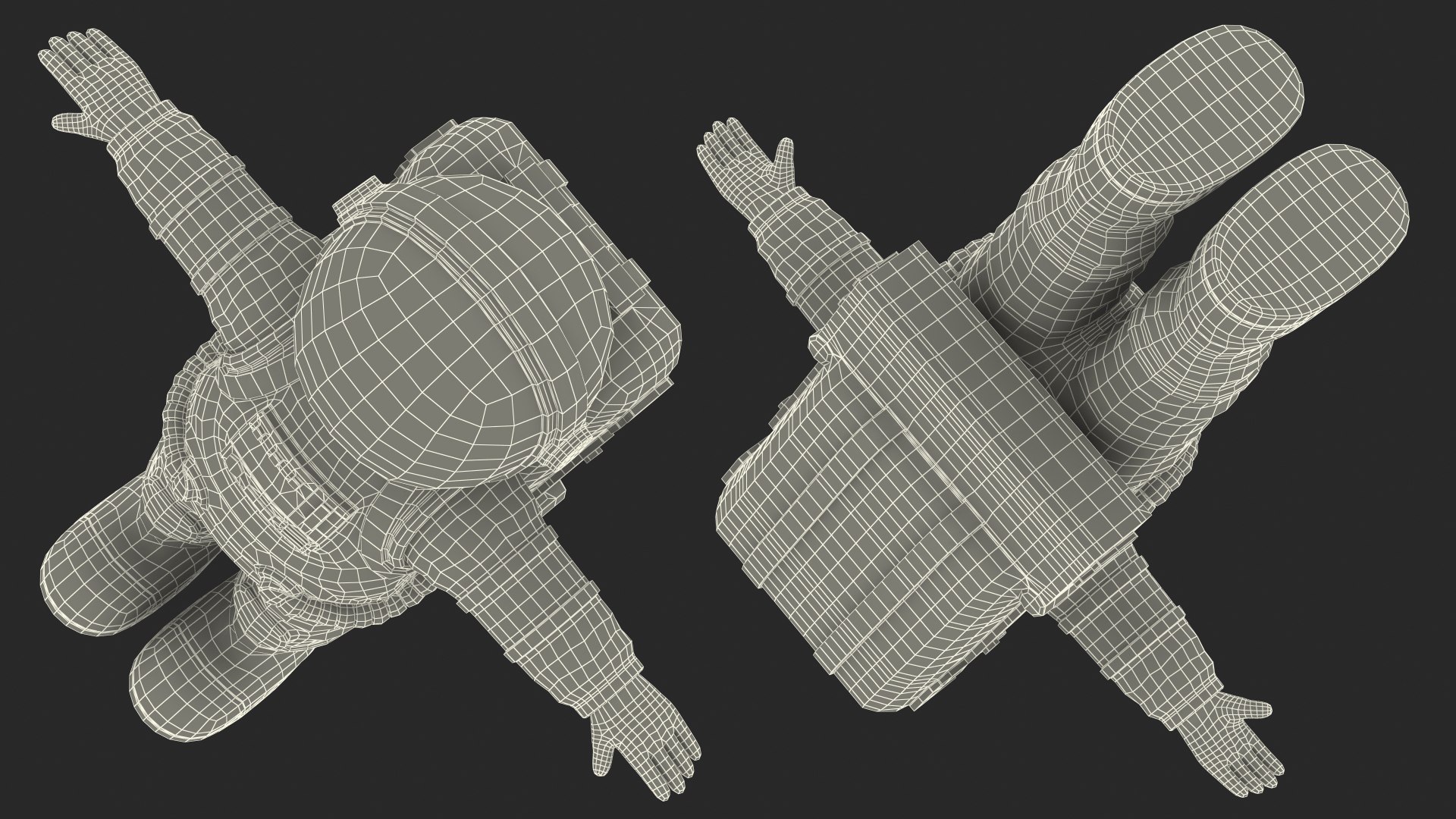 3D Astronaut Toy Character White T-pose https://p.turbosquid.com/ts-thumb/nw/cBusv6/IS/astronauttoycharacterwhitetpose3dmodel023/jpg/1654319095/1920x1080/fit_q87/a81f86ce530e8328518e88681ff9a834cdabd862/astronauttoycharacterwhitetpose3dmodel023.jpg
