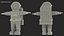 Astronaut Toy Character White T-pose