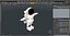 Astronaut Toy Character White T-pose
