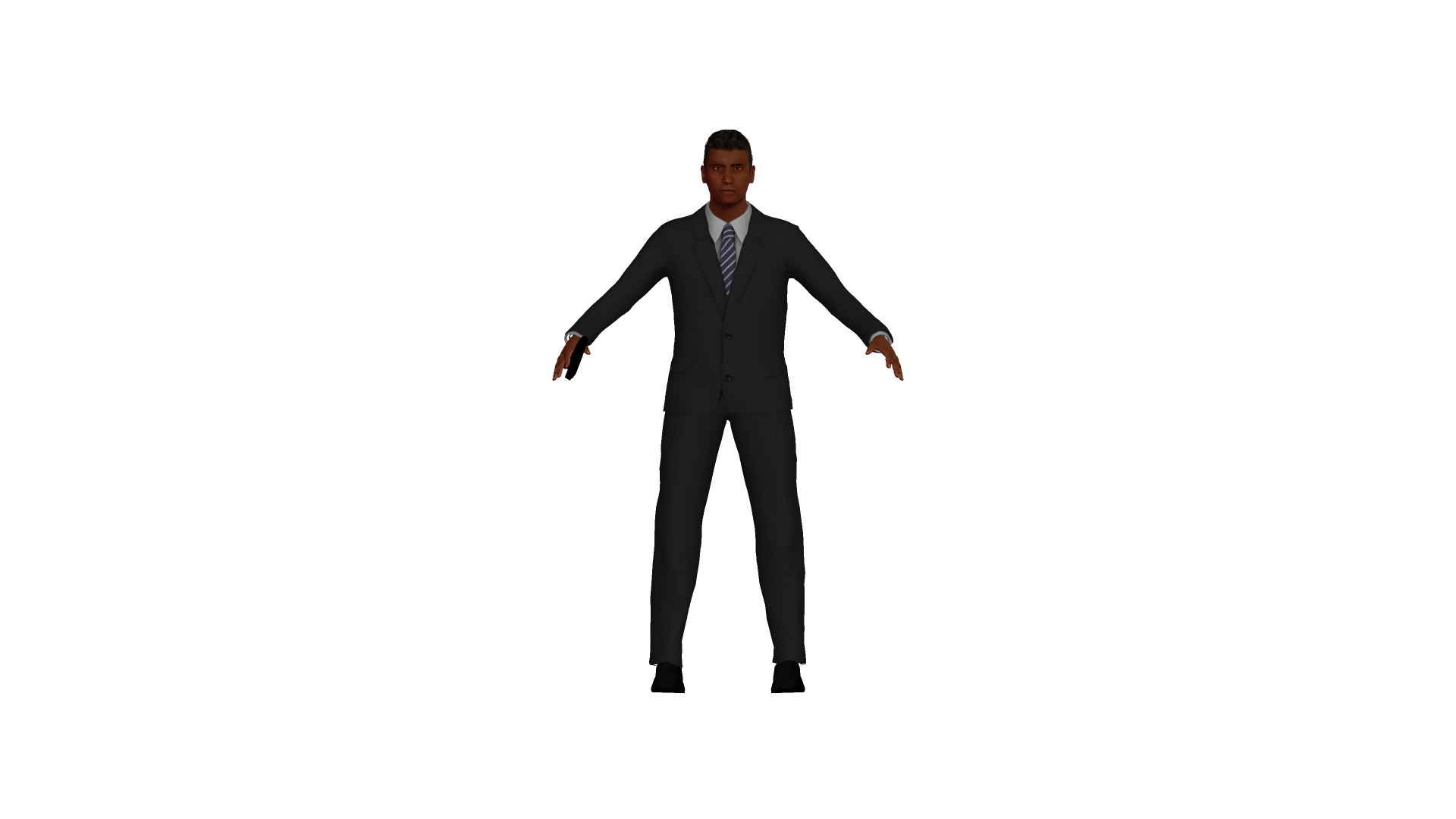 3D Man With Suit - TurboSquid 1866491