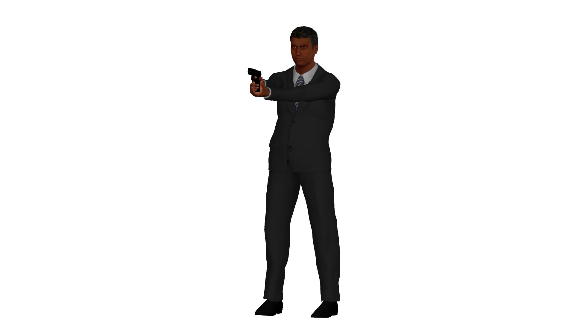 3D Man With Suit - TurboSquid 1866491