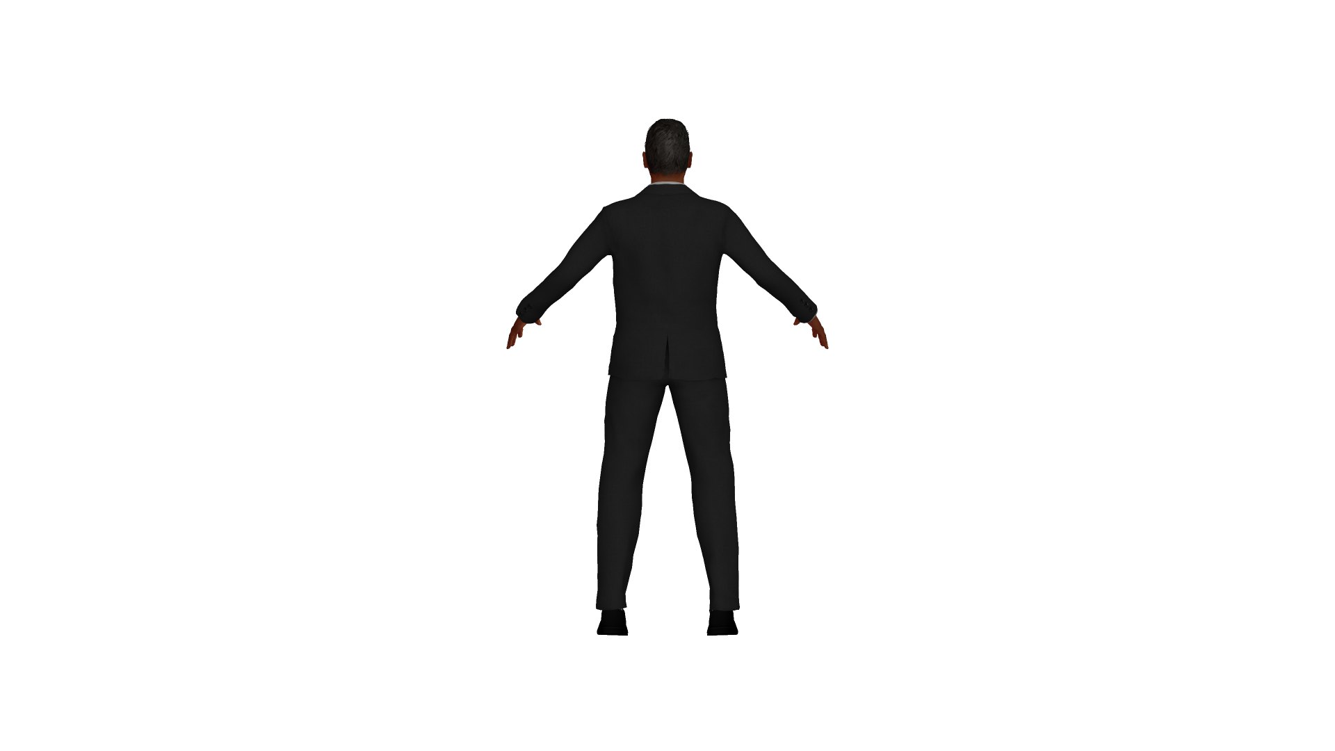 3D Man With Suit - TurboSquid 1866491