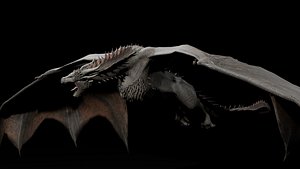 Rigged Animated Dragon - Game Ready Fantasy Creature 3D Model