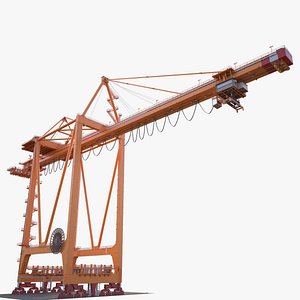 Harbour Ship to Shore Container STS Crane  PBR 3D model