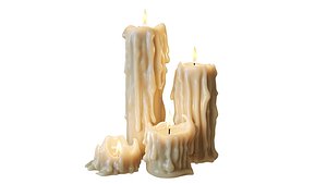 3D Candles set