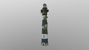 abandoned lighthouse light 3D model