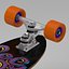 3d longboard set model