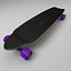 3d longboard set model